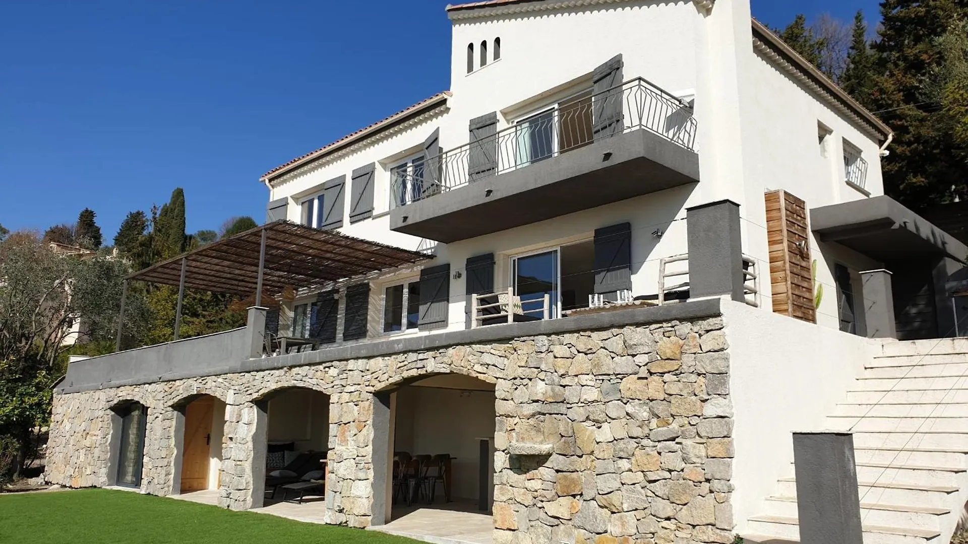 Modern House With Pool And Beautiful Terrace Sea View - Benakey Villa Opio 0*,